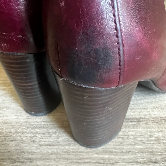 Isola soft stacked heel oxblood ankle boot size 8 good condition - Picture 9 of 15